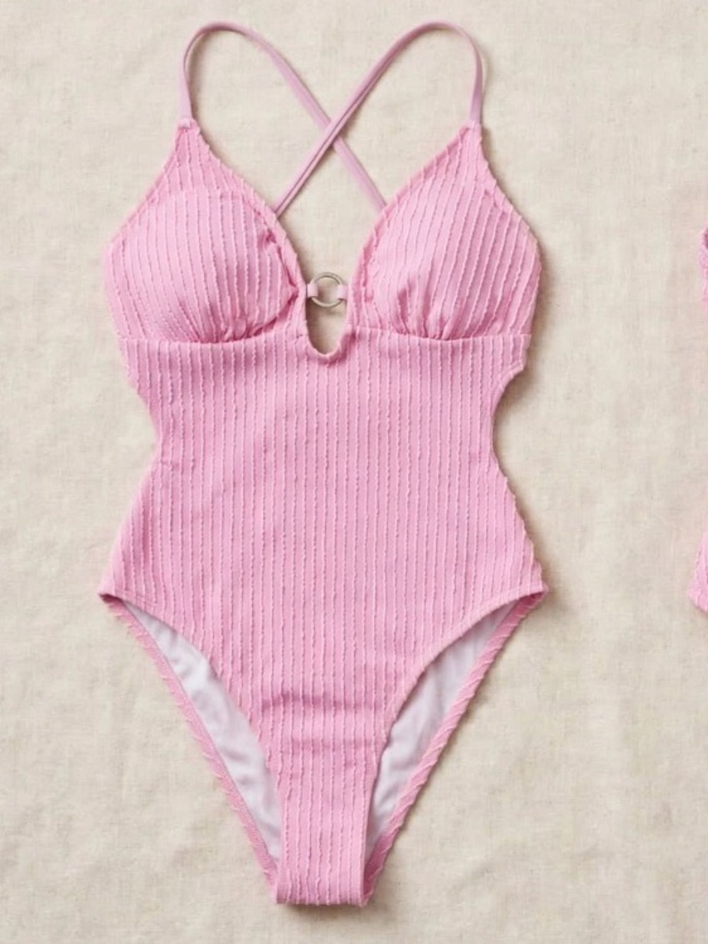 Pink One Piece Swimsuit